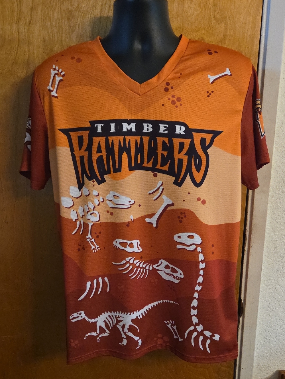 Wisconsin Timber Rattlers Dinosaur Night SGA Jersey 2025 Size Medium